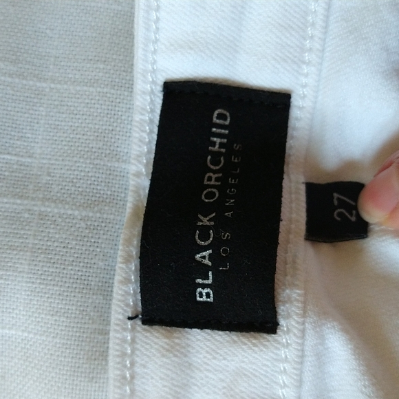 Black orchid white jeans mid rise skinny size 27 - Picture 16 of 17